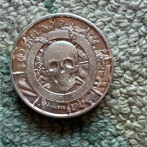 Pirate Themed Silver Coin